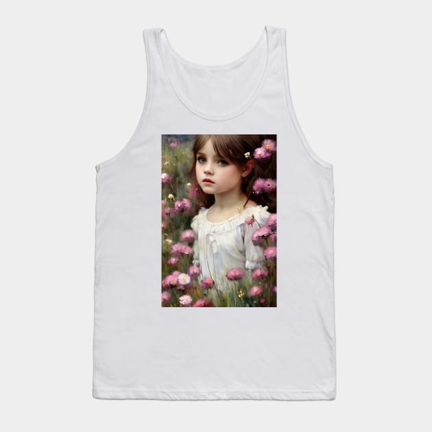 Beautiful Girl 68 Tank Top by EtherMeditation